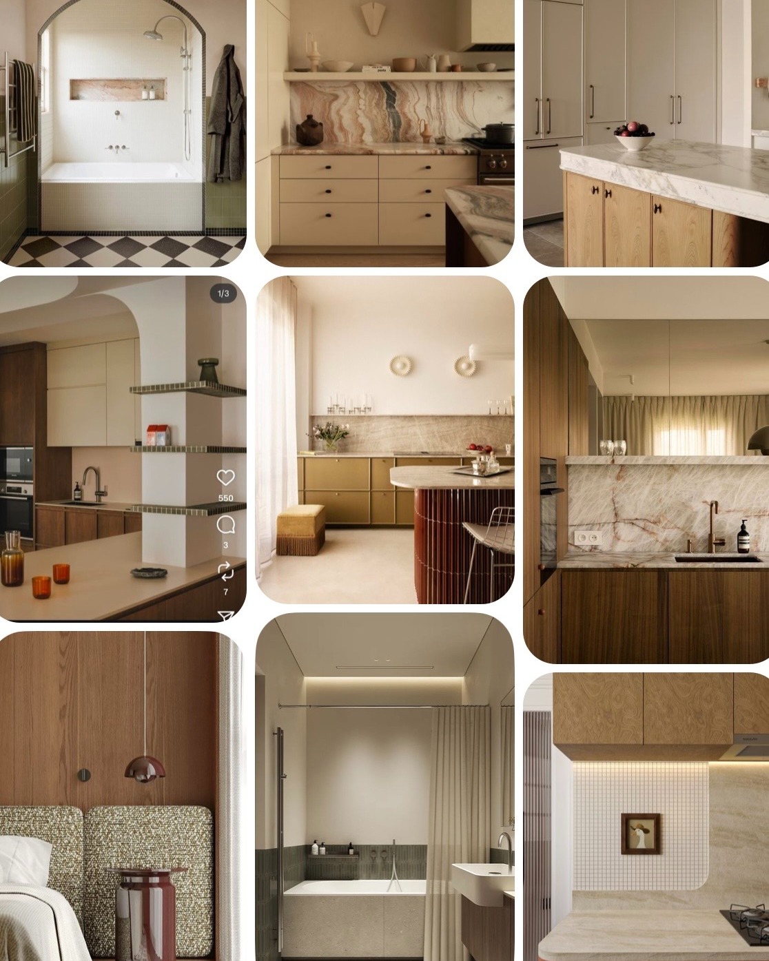 Nos inspirations du moment sur plusieurs projets en cours 🤍

Des tons chauds, du bois, du marbre… et des touches de couleur qui font toute la différence !