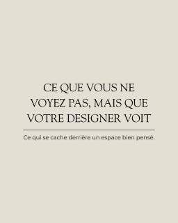 En design, ce sont souvent les détails qu’on remarque le moins qui demandent le plus de réflexion. 👀

Proportions, alignements, transitions entre les matériaux… chaque décision est pensée pour créer un espace harmonieux, cohérent et bien exécuté.

Parce qu’un projet réussi, ce n’est pas seulement ce qu’on voit au premier coup d’œil, c’est aussi tout ce qui a été réfléchi derrière. 🤍